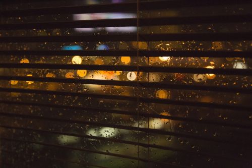 rain window blur
