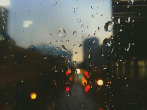 rain drops rain window