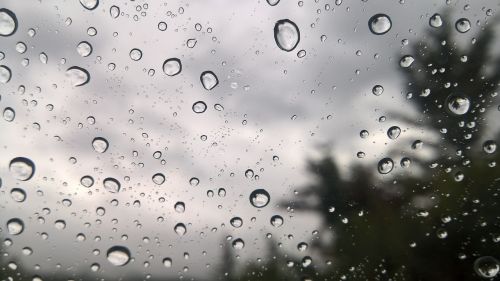 rain drops on window rain drops
