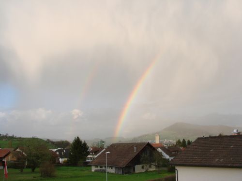 rainbow storm rain