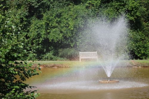 rainbow fountain water
