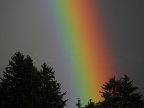 rainbow landscape sky