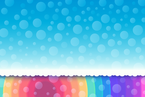 rainbow background border