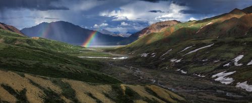 rainbow landscape scenic
