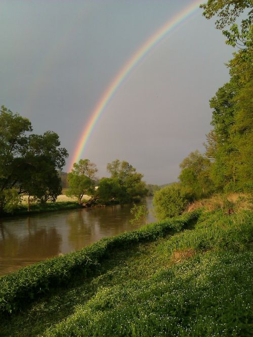 rainbow river sky