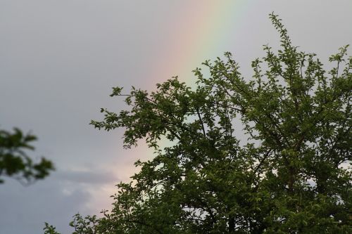 rainbow sun clouds