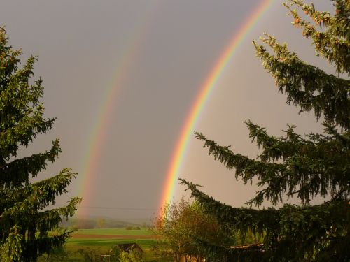 rainbow refraction natural phenomenon