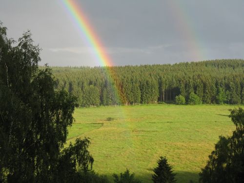 rainbow nature landscape