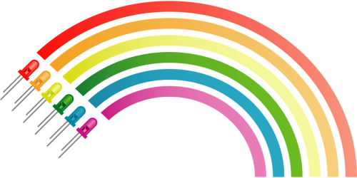 rainbow colors electronic