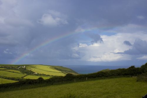 rainbow sea view