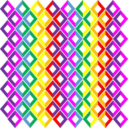 rainbow colors chevron