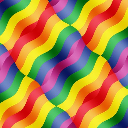 rainbow colors wave