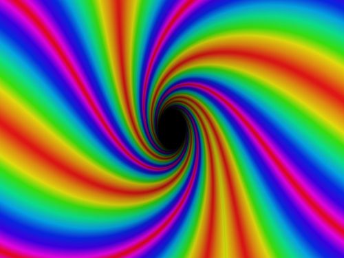 rainbow colour swirl