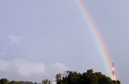 Rainbow And High Tower