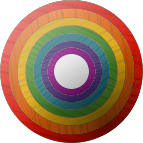rainbow button symbol the lgbt flag colors
