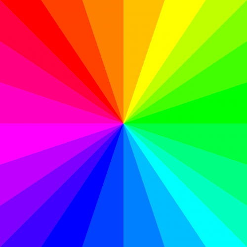 rainbow colors gradient ray