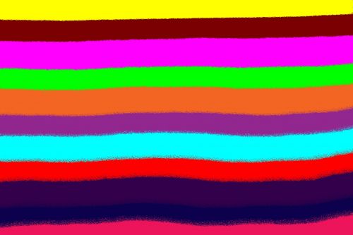 Rainbow Digital Party Art Colorful