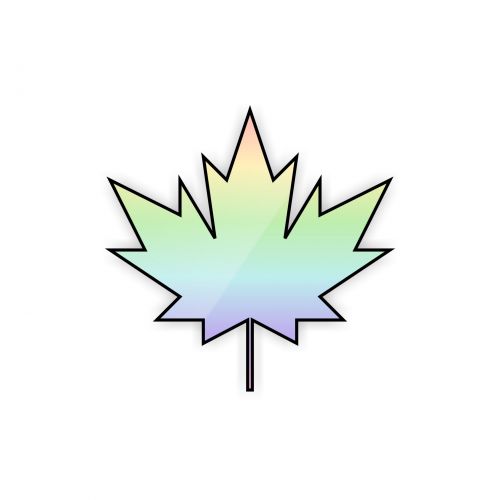 Rainbow Maple Leaf