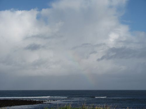 Rainbow Over The Sea