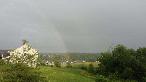 rainbows after the rain rain