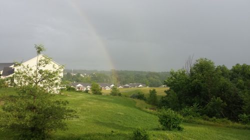 rainbows after the rain rain