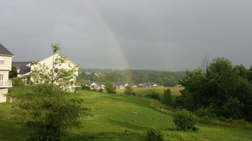 rainbows after the rain rain