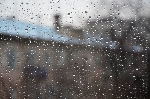 raindrops window rain