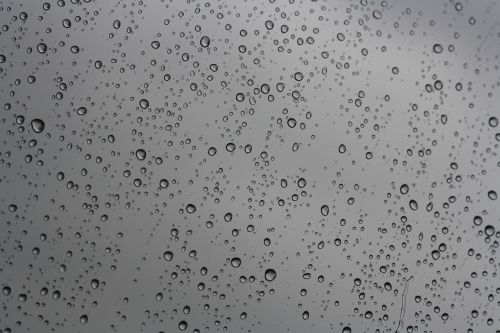 raindrops window water