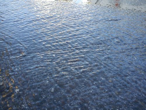 rainwater asphalt wave