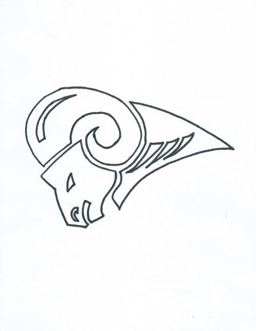 ram sheep sketch