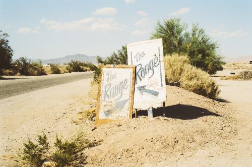range signs road