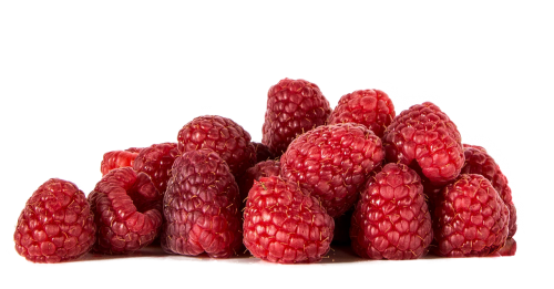 raspberries fruit isolated