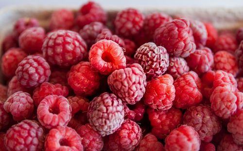 raspberries red berries