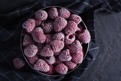 raspberry berry frozen berries