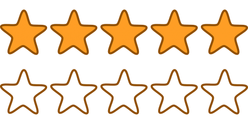 rating stars orange