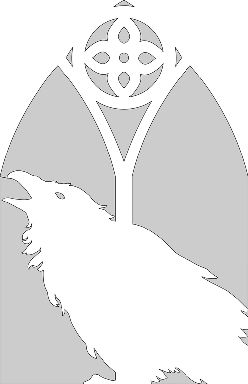 raven  gothic  jackolantern