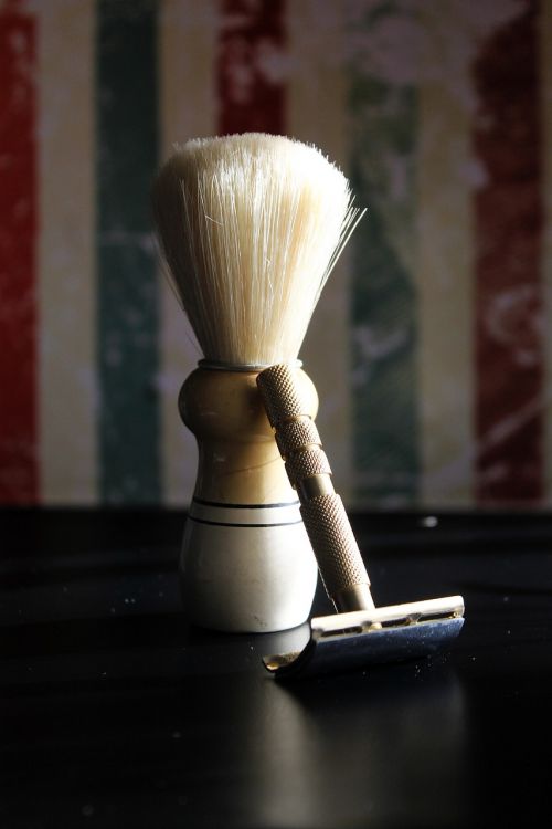 razor shaving brush holders hair