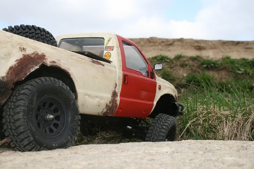 rc crawler  ford f350  pick up truck