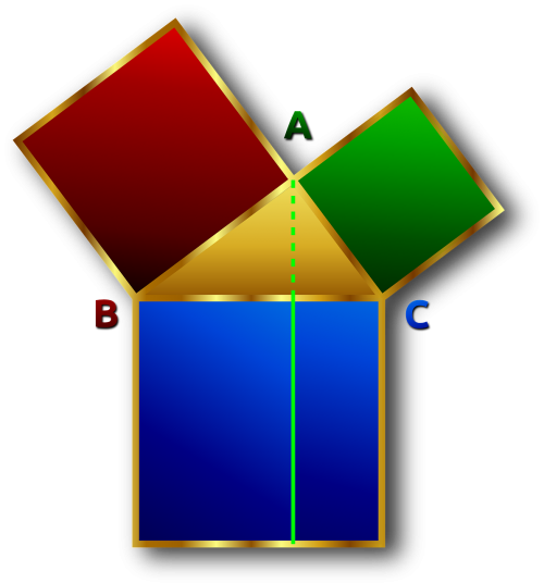 rectangular perpendicular pythagoras
