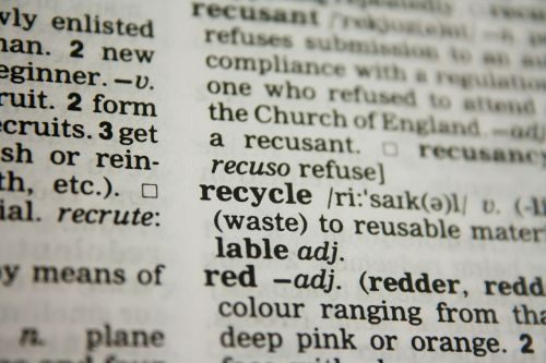 recycle word dictionary
