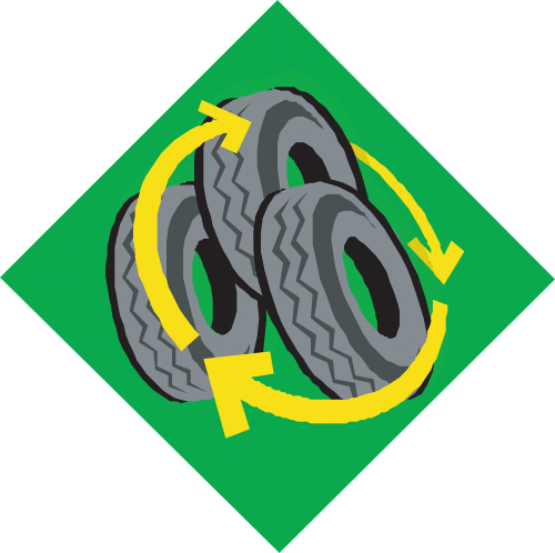 recycle car tyres