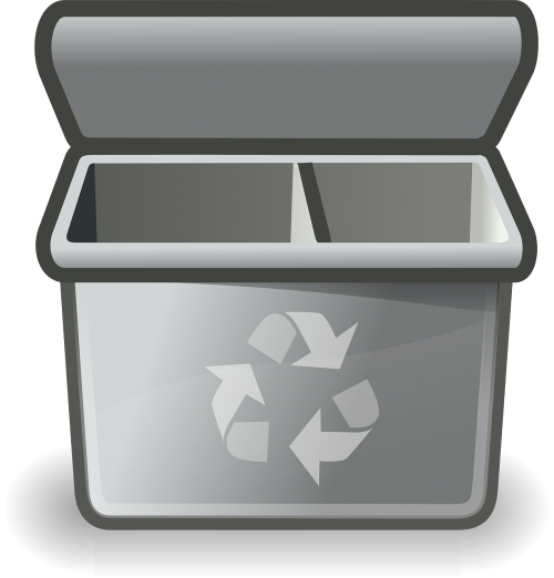 recycle bin trashcan trash
