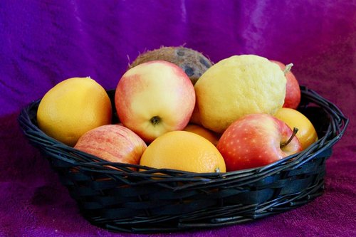 recycle bin  the fruit bowl  apple