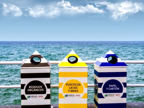 recycling beach sea