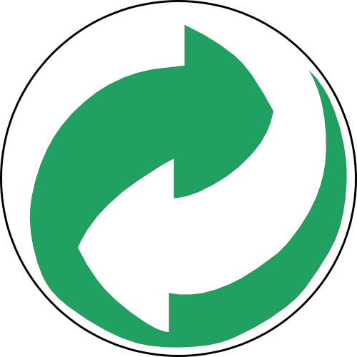 recycling arrows circle