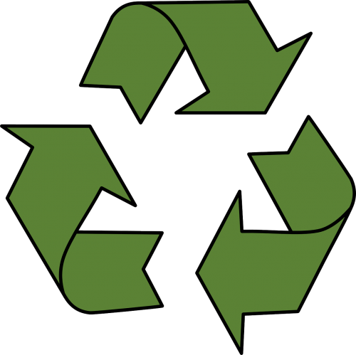 recycling logo signs