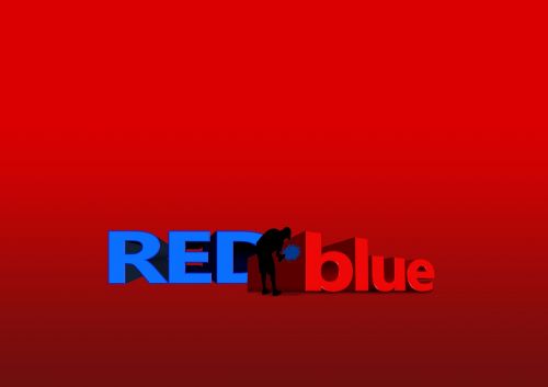 red blue color