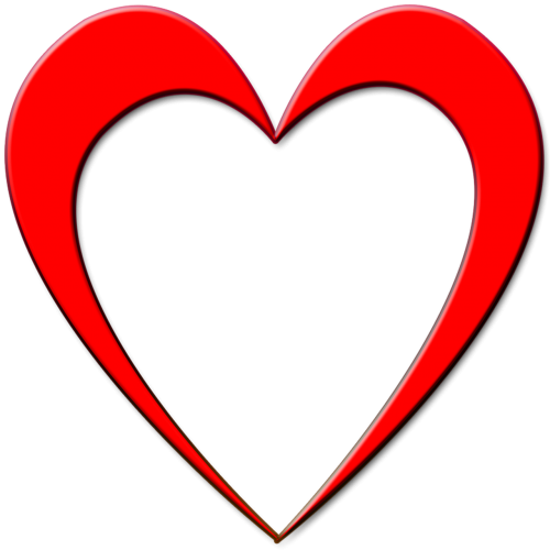 red heart outline