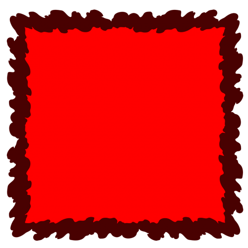 red frame background