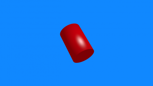 red blue shape
